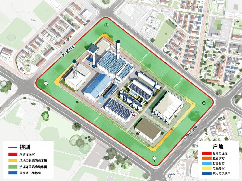 Sanitarinės apsaugos zonos schema žemėlapyje